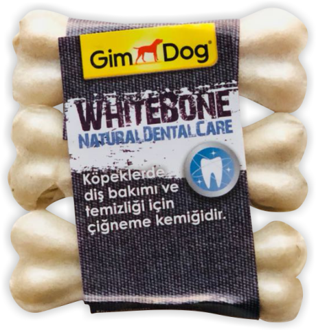 GimDog Mordimi Press Kemik 3.5'' 3lü White