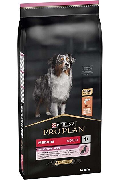 Pro Plan Adult Sensitive Skin Medium Somonlu Köpek Maması 14 kg