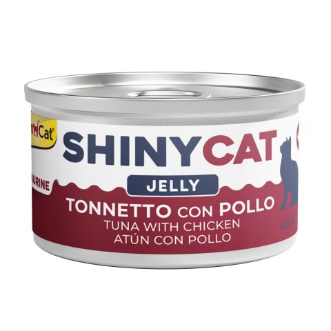 Shinycat Jelly (Jöle içinde) Tuna with Chicken (Tavuklu Ton Balığı) Konserve Kedi Maması 70 gr