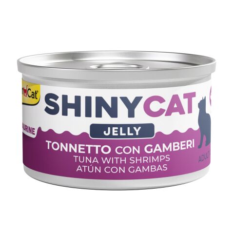 Shinycat Jelly (Jöle içinde) Tuna with Shrimps (Karidesli Ton Balığı) Konserve Kedi Maması 70 gr