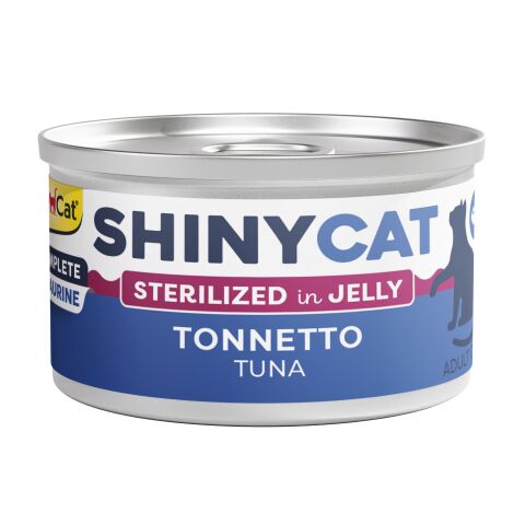 Shinycat Jelly (Jöle içinde) Sterilized Tuna (Ton Balığı) Kısırlaştırılmış kediler için Konserve Kedi Maması 70 gr