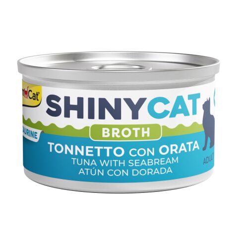 Shinycat Broth (Sos içinde) Tuna with Sea Bream (Çipuralı Ton Balığı) Konserve Kedi Maması 70 gr