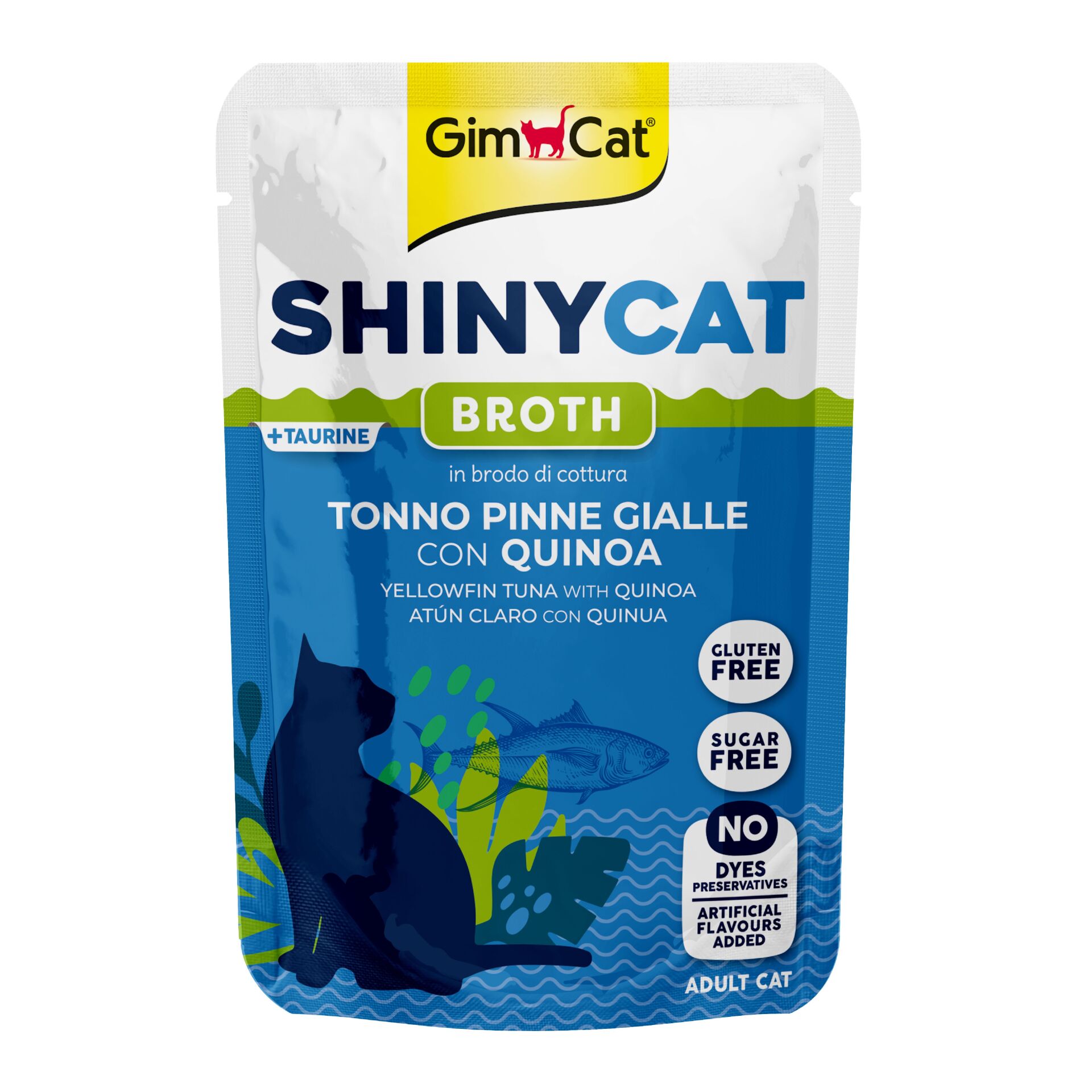 Shinycat Pouch Yellowfin Tuna And Quinoa (Sarı yüzgeçli Ton Balığı&Kinoa) Kedi Maması 70 gr