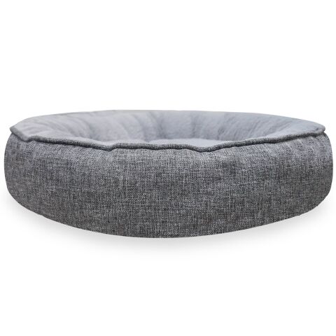 Bunny, Donut Şeklinde, Stres Azaltıcı, Yüksek Kaliteli Peluş Kumaşlı, Yıkanabilir Kedi ve Köpek Yatağı