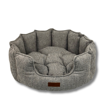 Chelsea Premium Konfor Kedi ve Köpek Yatağı– Yumuşak Dokulu, Yüksek Yan Duvar, Makinede Yıkanabilir Gri - 61*61*28