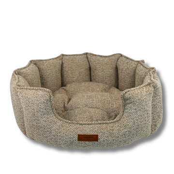 Chelsea Premium Konfor Kedi ve Köpek Yatağı– Yumuşak Dokulu, Yüksek Yan Duvar, Makinede Yıkanabilir Bej - 76*76*30