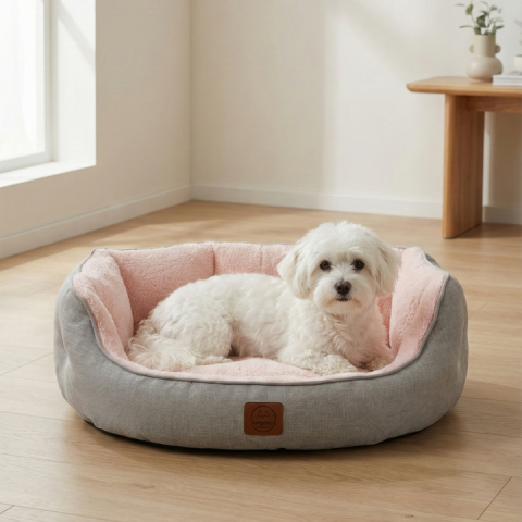 Coco, Çift Taraflı Minderli ,Ultra Yumuşak, Kaydırmaz Tabanlı, Yıkanabilir Kedi ve Köpek Yatağı