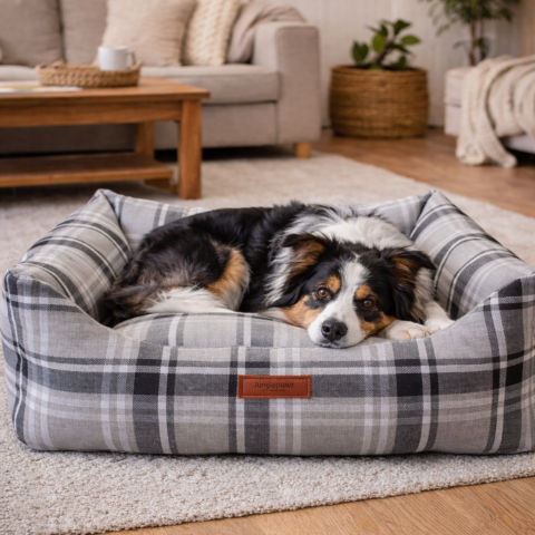 Comfy Pet, Premium Dokuma Kumaş, Çıkarılabilir Minder, Yıkanabilir,Destekleyici Kedi ve Köpek Yatağı