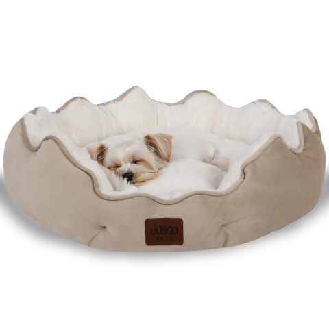 Elsa, Çift Taraflı Minderli, Ultra Yumuşak, Kaydırmaz Tabanlı, Yıkanabilir, Kedi ve Köpek Yatağı