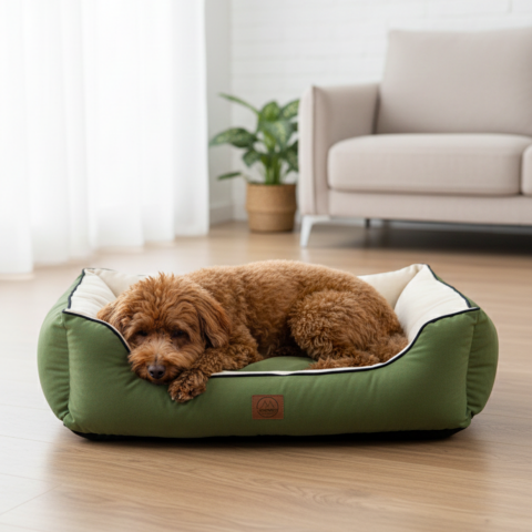 Lucy, Çift Taraflı Minderli, Ultra Yumuşak, Kaydırmaz Tabanlı, Yıkanabilir Kedi ve Köpek Yatağı