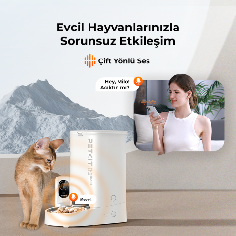 PETKIT Yumshare Solo Kameralı Akıllı Mama Kabı