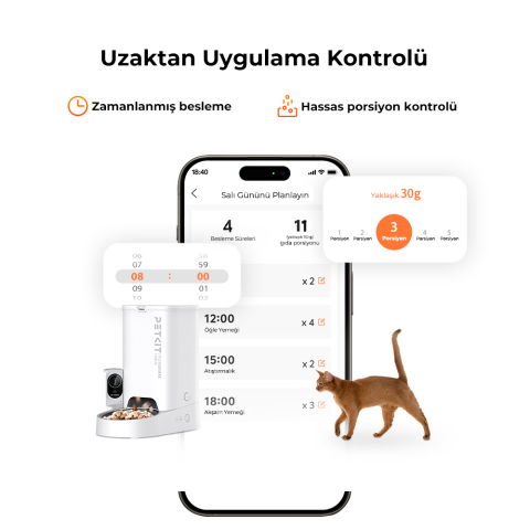 PETKIT Yumshare Solo Kameralı Akıllı Mama Kabı