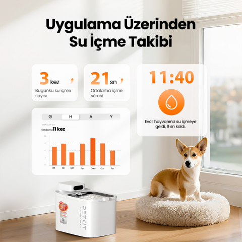 PETKIT EverSweet Max 2 (UVC) Akıllı Su Pınarı