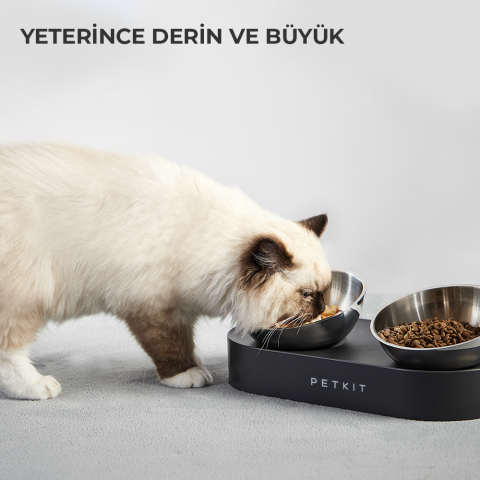PETKIT Nano Metal Çiftli Mama Kabı