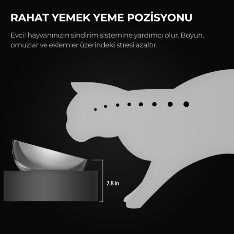 PETKIT Nano Metal Çiftli Mama Kabı