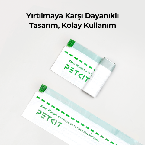 Petkit Akıllı Kedi Tuvaleti Dayanıklı Çöp Poşeti
