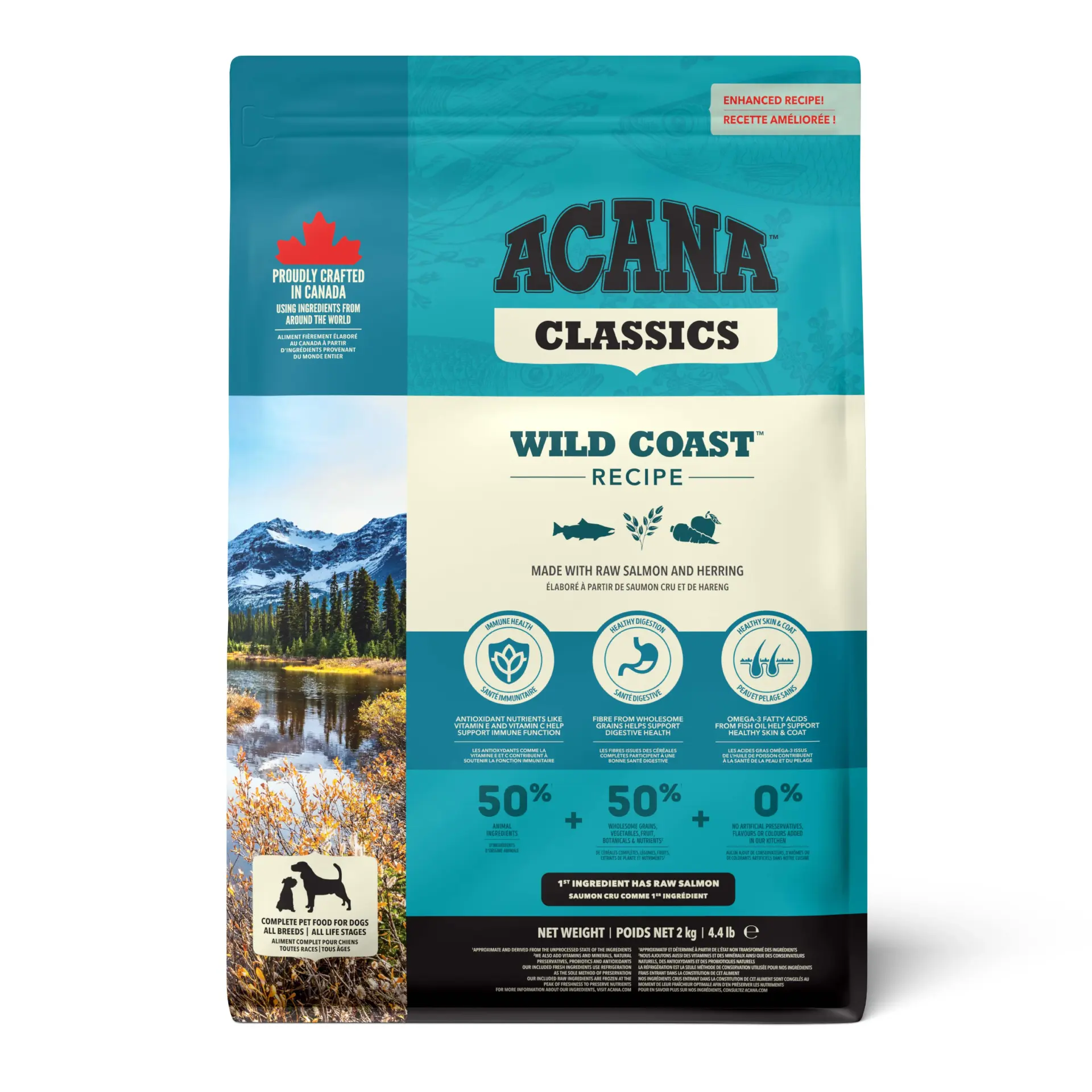 ACANA Classics - Wild Coast Köpek Maması 2 kg - Tüm ırk ve yaşam evreleri için