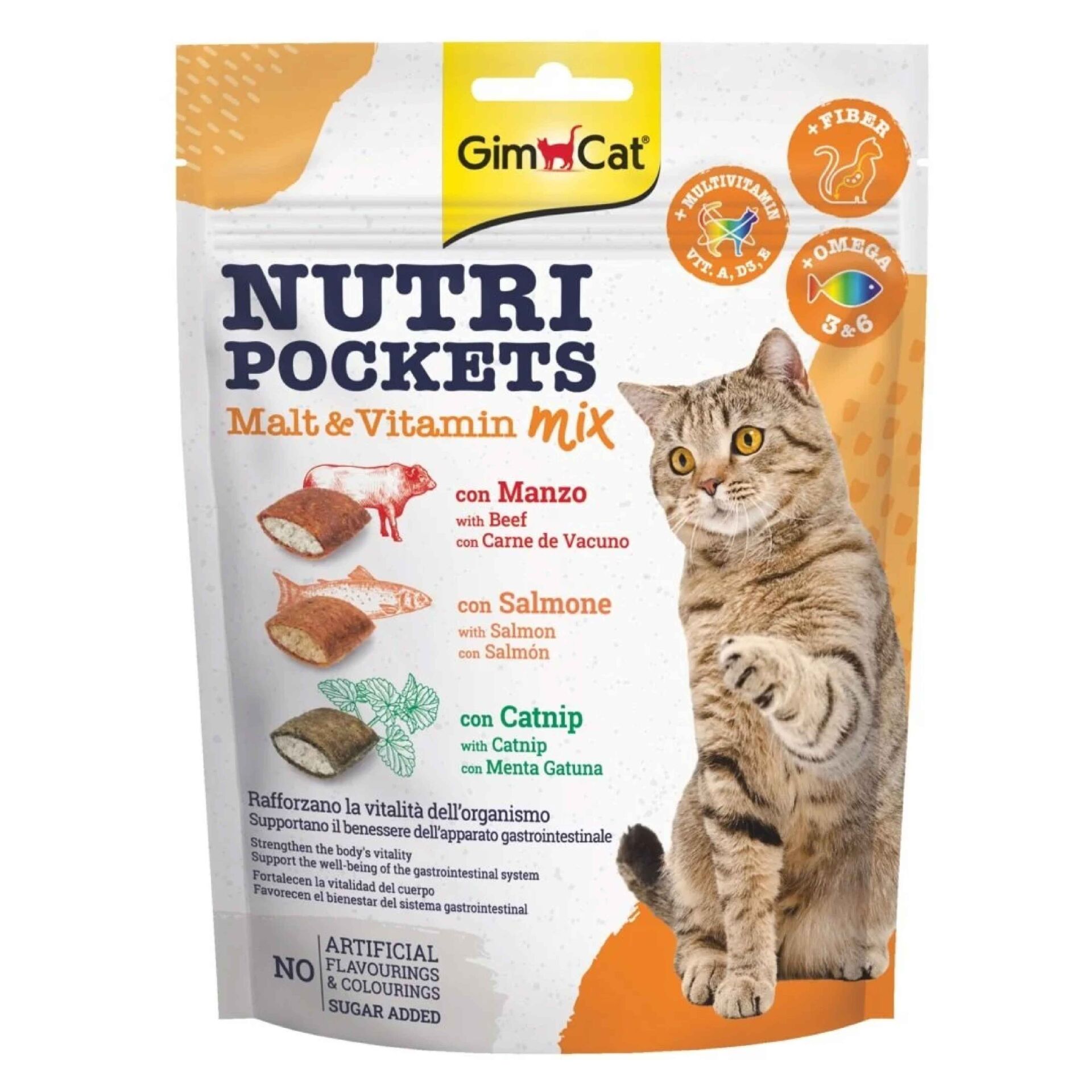 GimCat Nutripockets Kedi Ödülü Malt&Multivitamin 150Grv