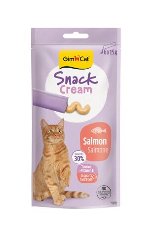 Gimcat Snack Cream Somonlu Kedi Ödülü 6x15gr