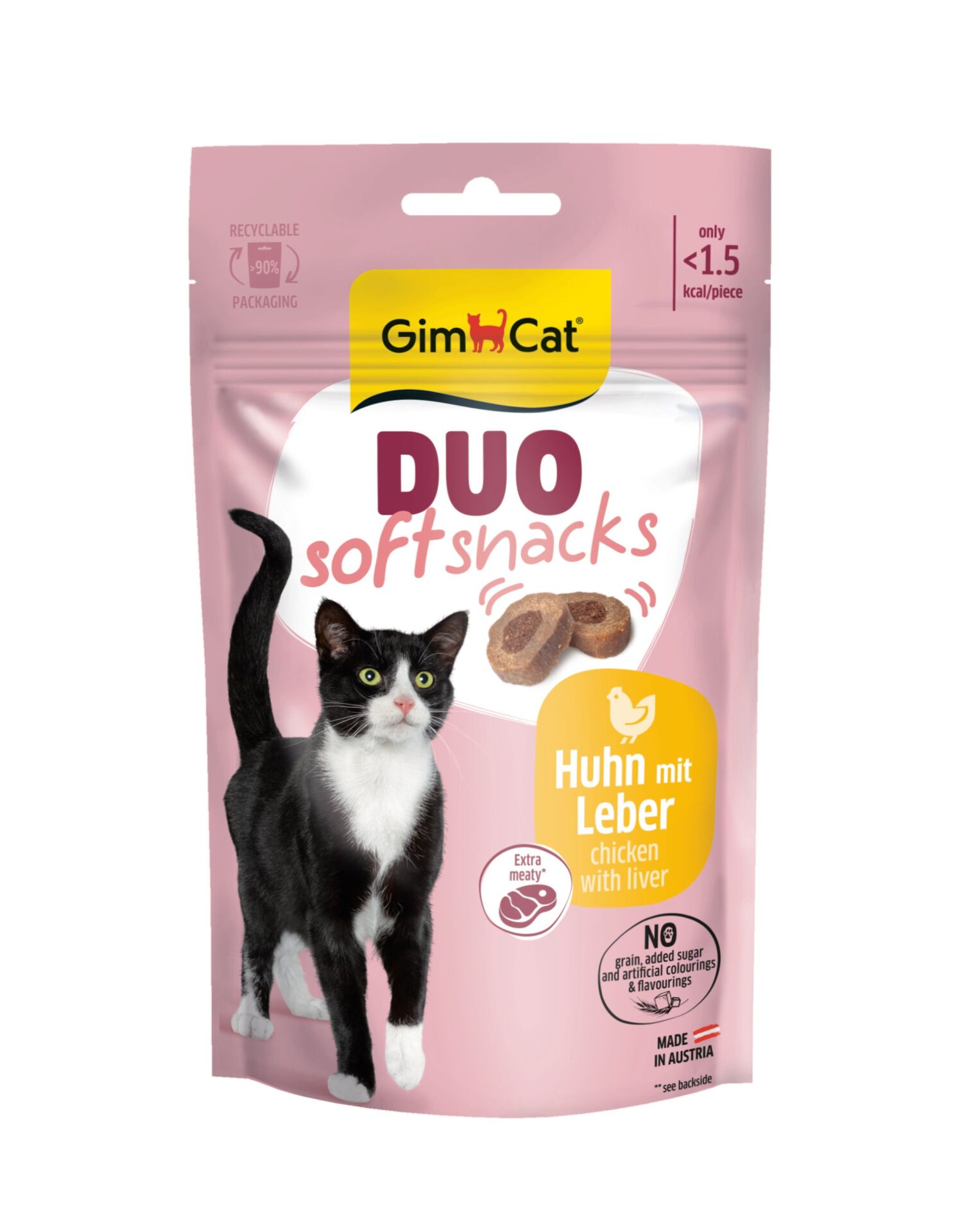 GimCat Duo Soft Snacks Chicken with Liver Kedi Ödülü 50 Gr