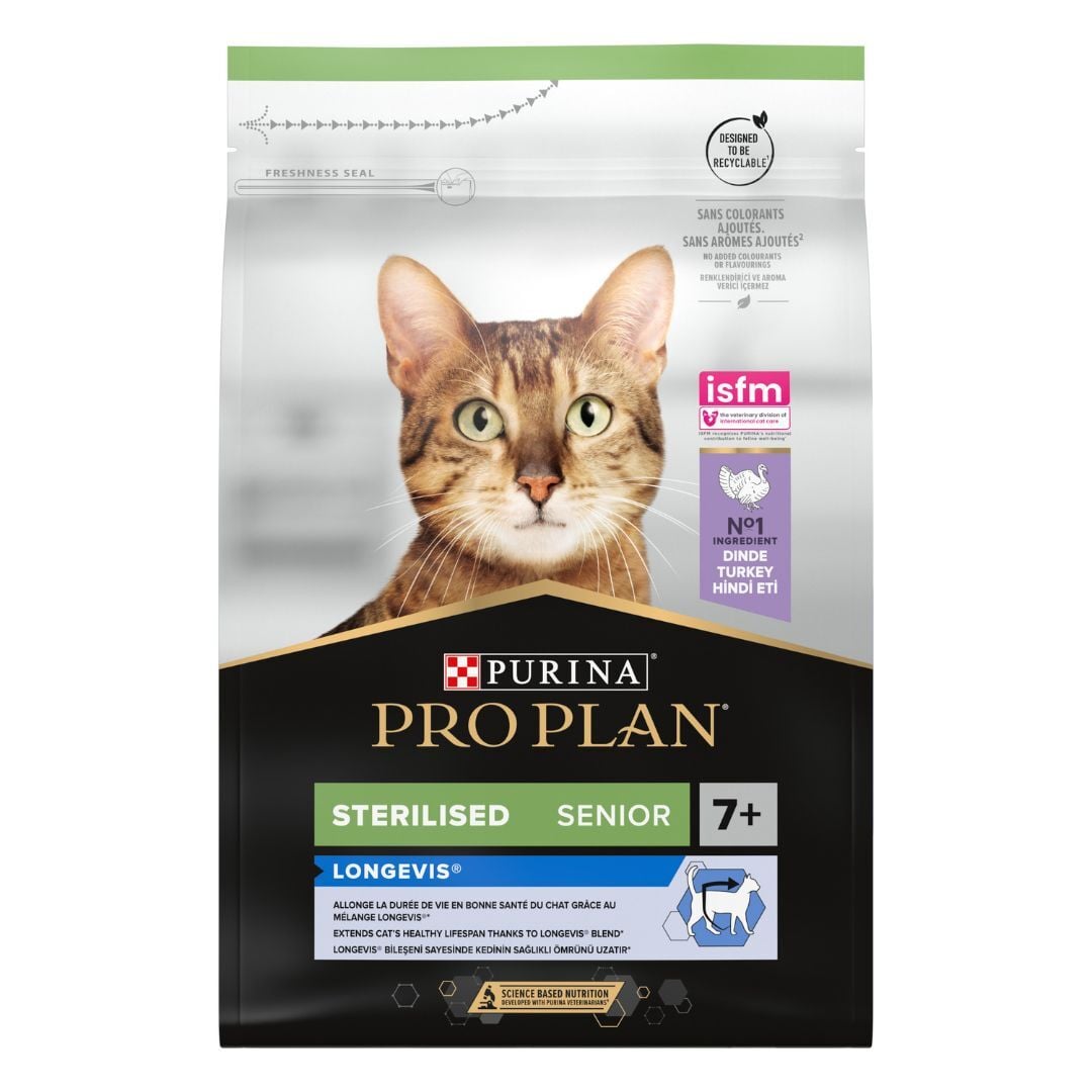 Pro Plan Sterilised 7+ Hindili Sterilised Yaşlı Kedi Maması 3 Kg