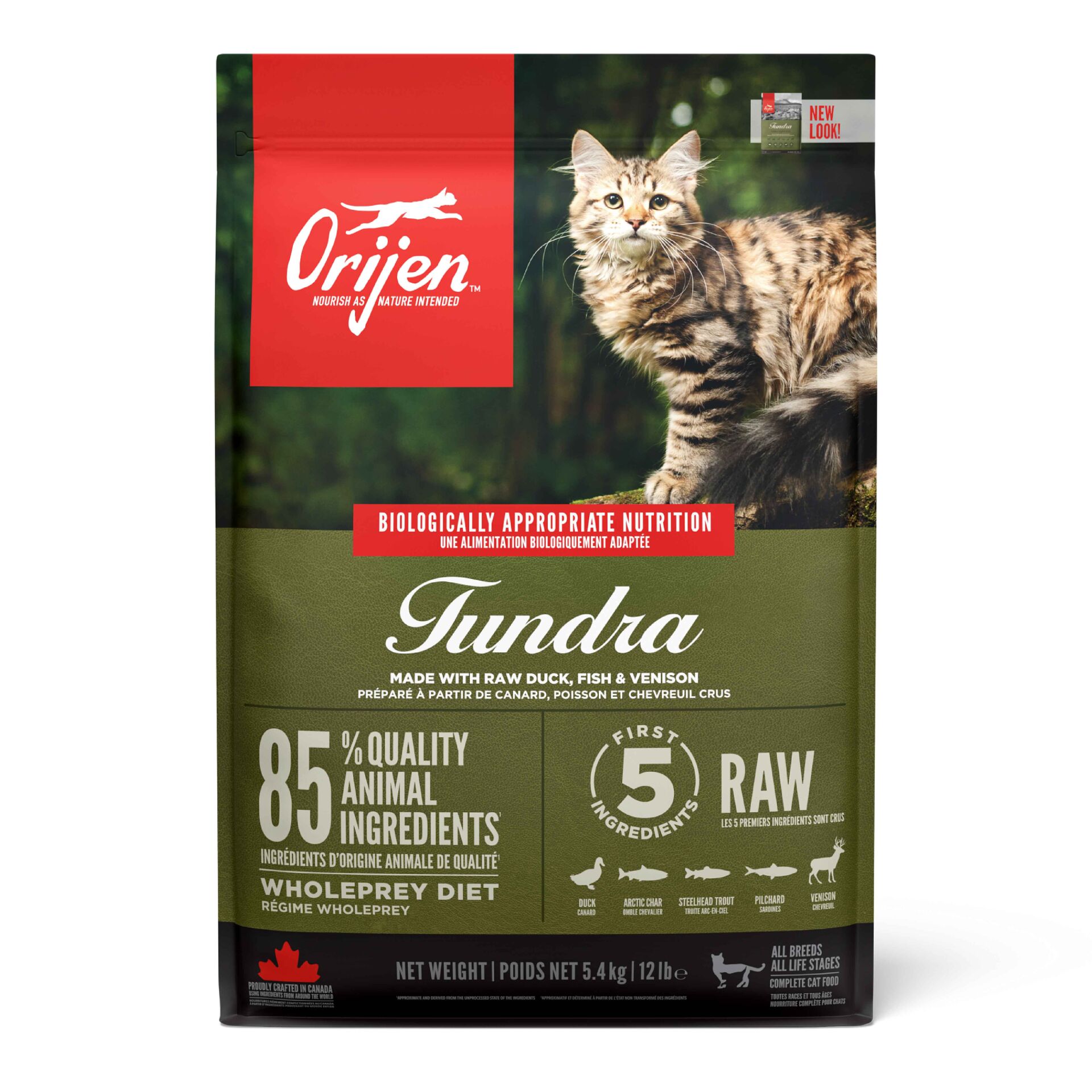ORIJEN Tundra Kedi Maması 5,4kg - Tüm ırk ve yaşam evreleri için