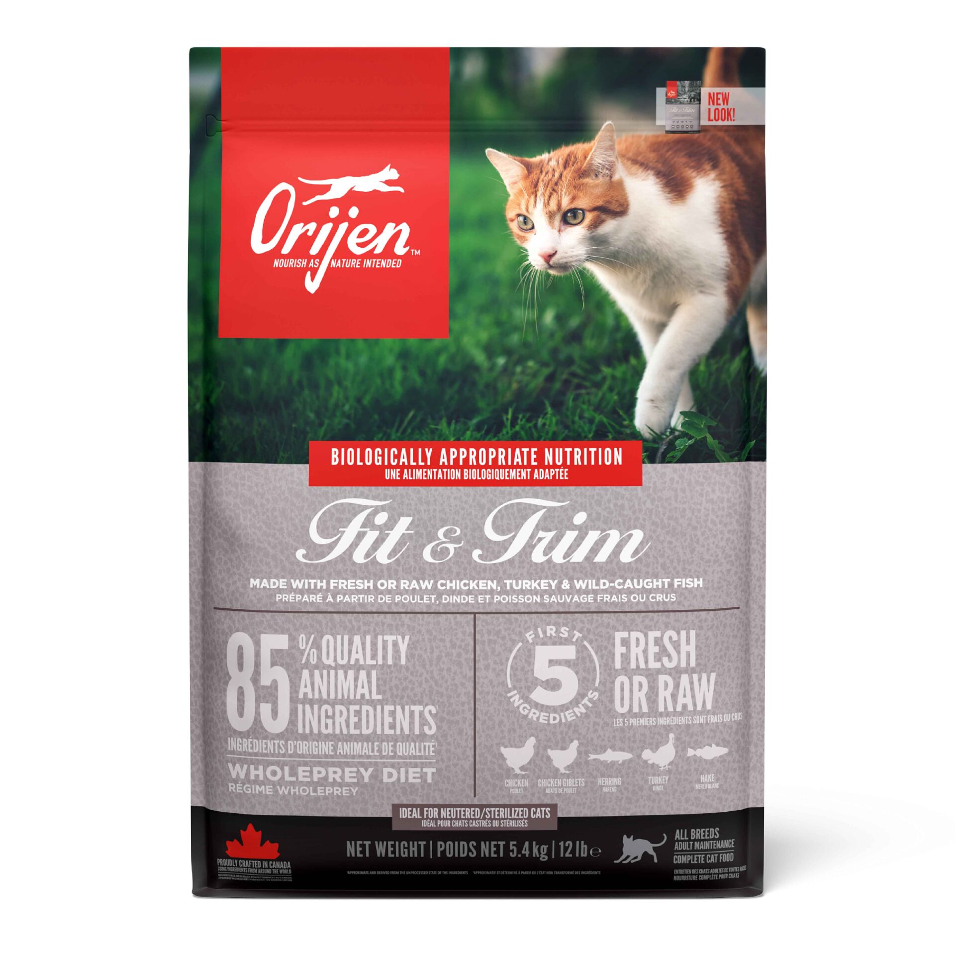 Orijen Fit & Trim Kedi Maması 5,4kg - Fazla kilolu kediler için