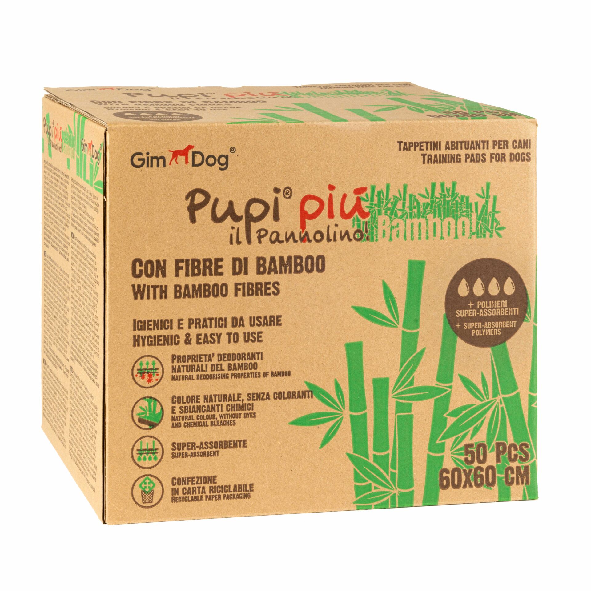 GimDog Çiş Pedi Bamboo 50'Li 60x60cm