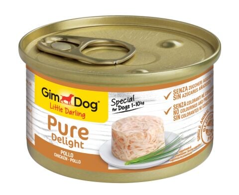 GimDog Little Darling Pure Delight Konserve Köpek Maması - Tavuklu 150gr