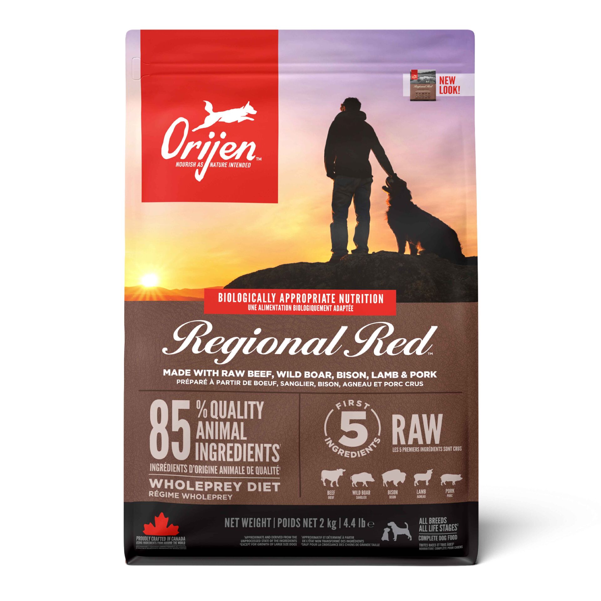 ORIJEN Regional Red Köpek Maması 2kg - Tüm ırk ve yaşam evreleri için