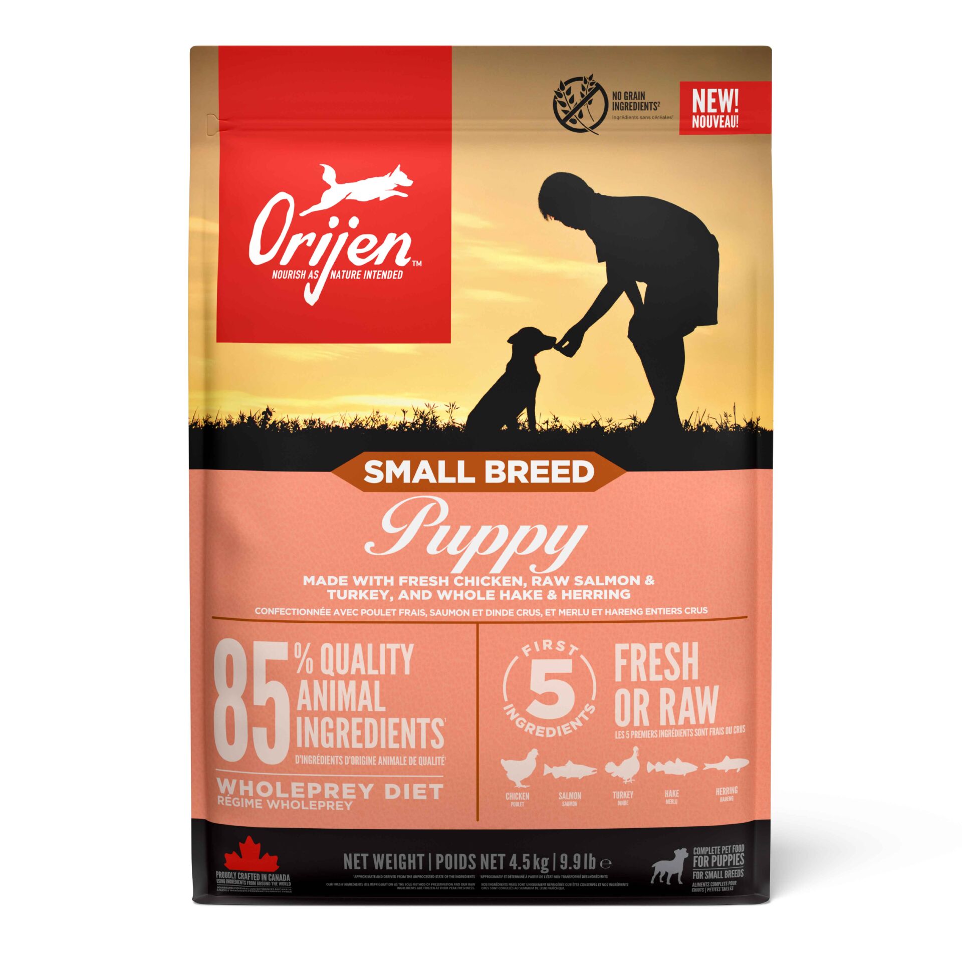 Orijen Puppy Small Breed Dog Food 4,5 kg - Küçük Irk Yavru Köpekler İçin