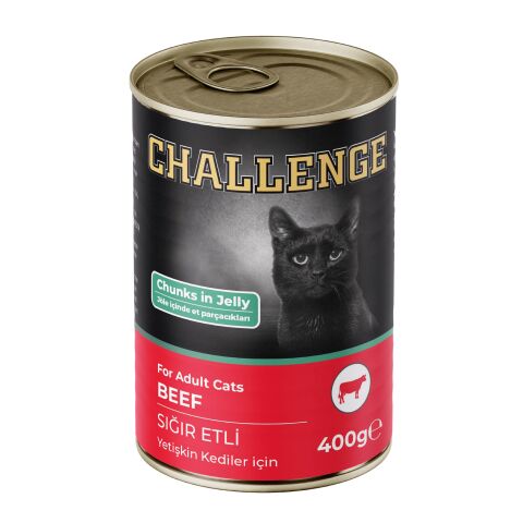 Challenge Sığır Etli Yetişkin Kedi Konservesi 400 gr