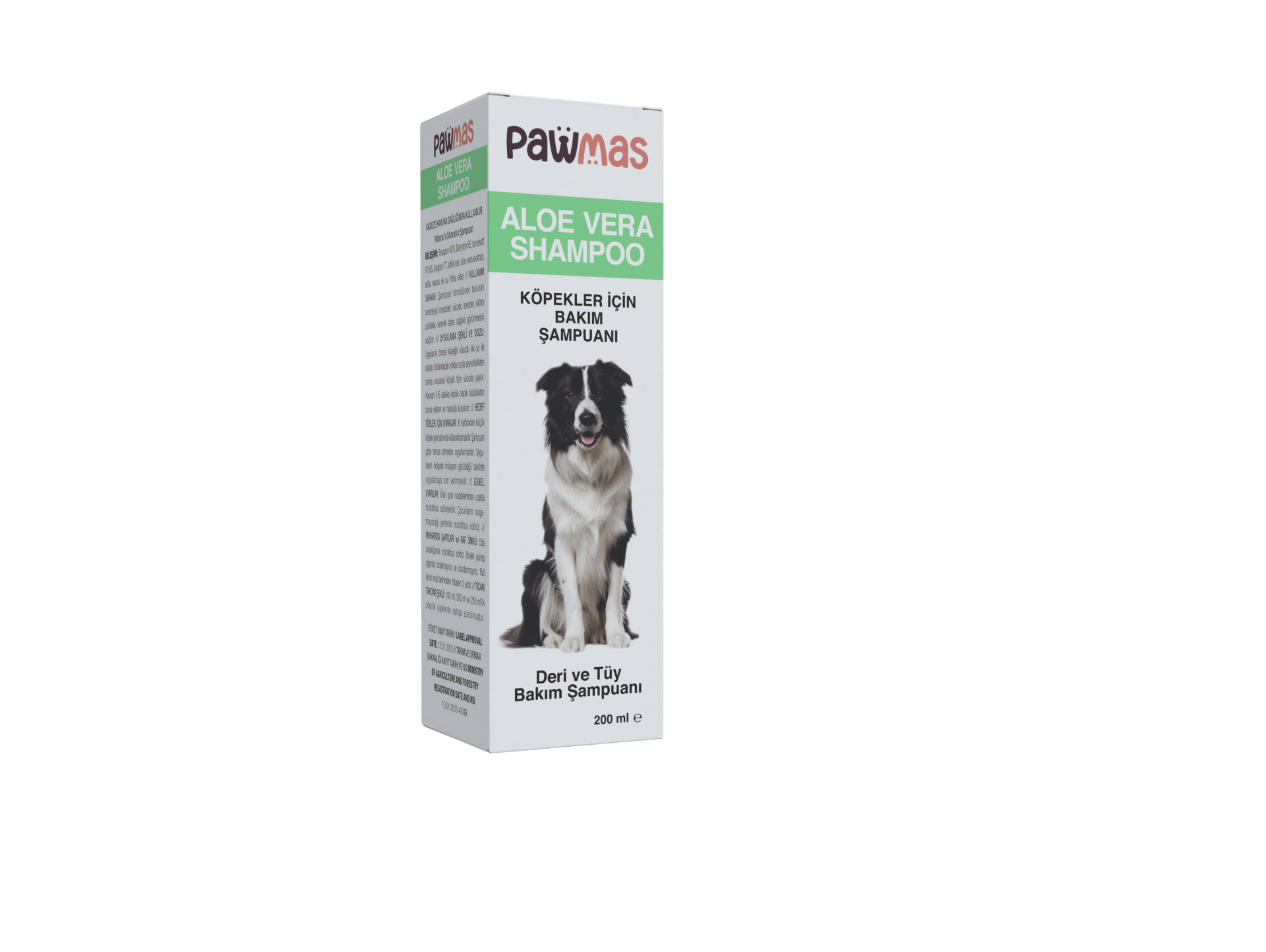 Pawmas Aloe Vera Shampoo- Skin&Coat Care Sensitive