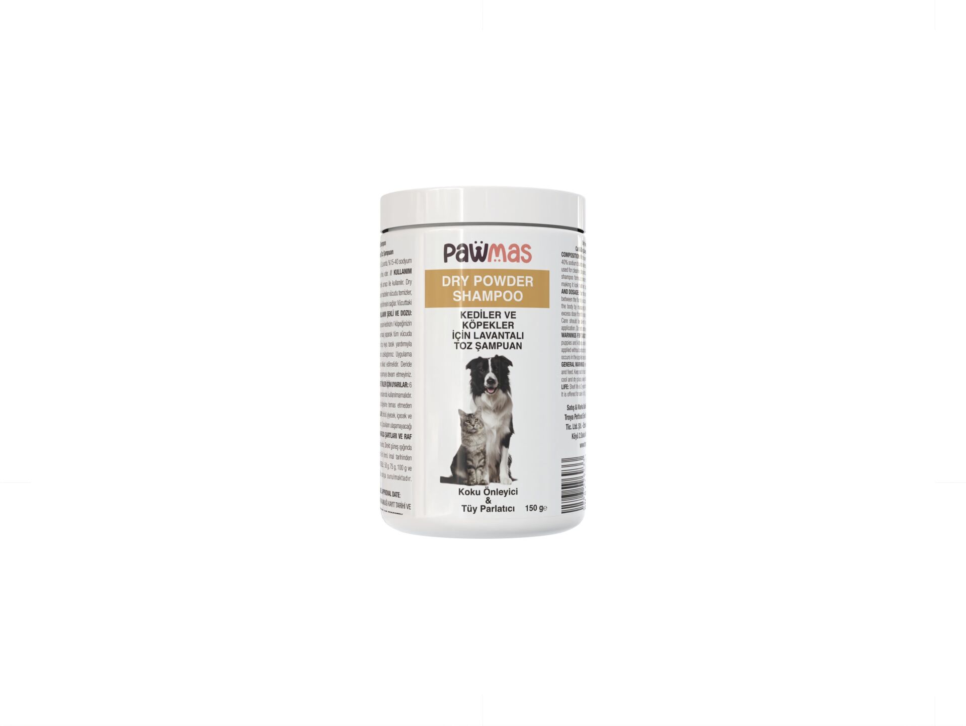Pawmas Dry Powder Shampoo- Dry Cleaning Super Powder