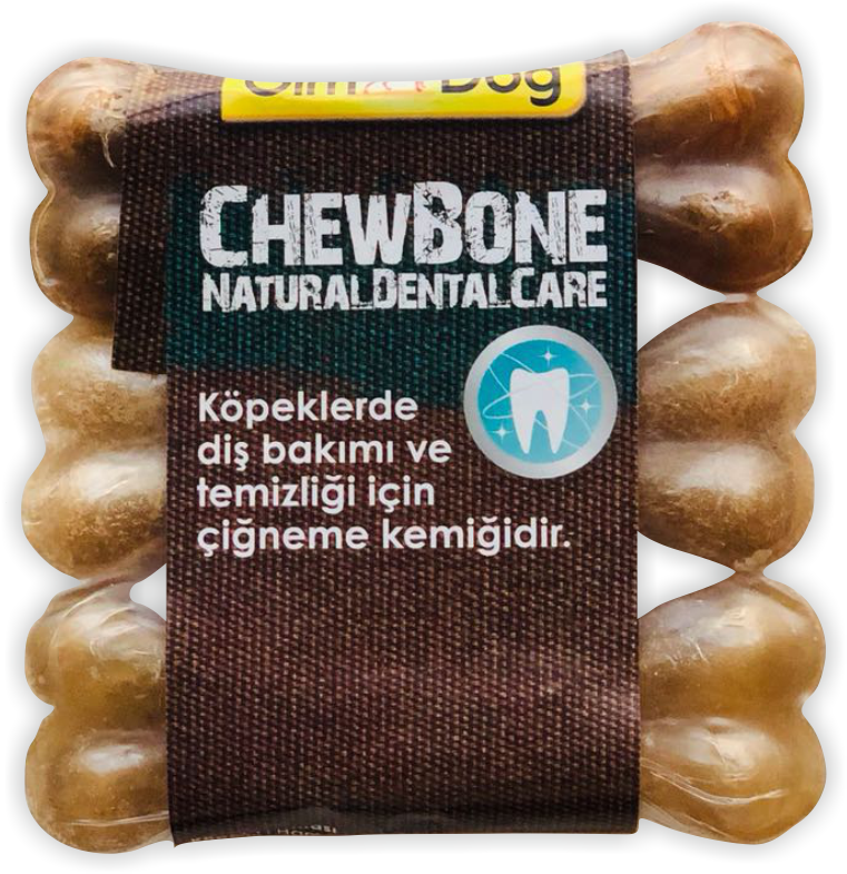 GimDog Mordimi Press kemik 3,5'' - 9cm - 3lü Naturel